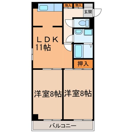 第３５オーシャンプラザの物件間取画像